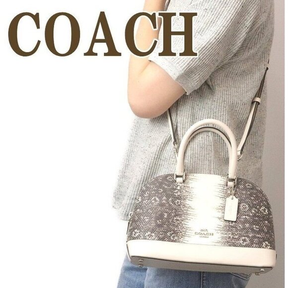 Coach Lizard Embossed Leather Mini Sierra Crossbody Dome Satchel - Picture 8 of 14